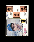 Jack McKeon Galen Cisco Hand Signed 1973 Topps Kansas City Royals Autograph