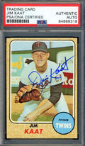 Jim Kaat PSA DNA Signed 1968 Topps Autograph
