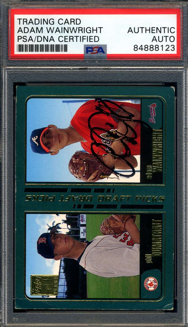 Adam Wainwright PSA DNA Signed 2000 Topps Draft Picks Rookie Autograph