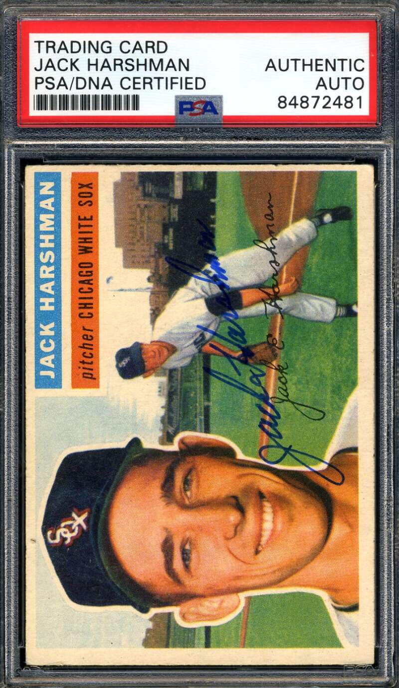Jack Harshman PSA DNA Signed 1956 Topps Autograph