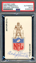 Andy Robustelli PSA DNA Signed 1963 Stancraft Autograph