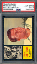 Frank Gifford PSA DNA Signed 1962 Topps Autograph