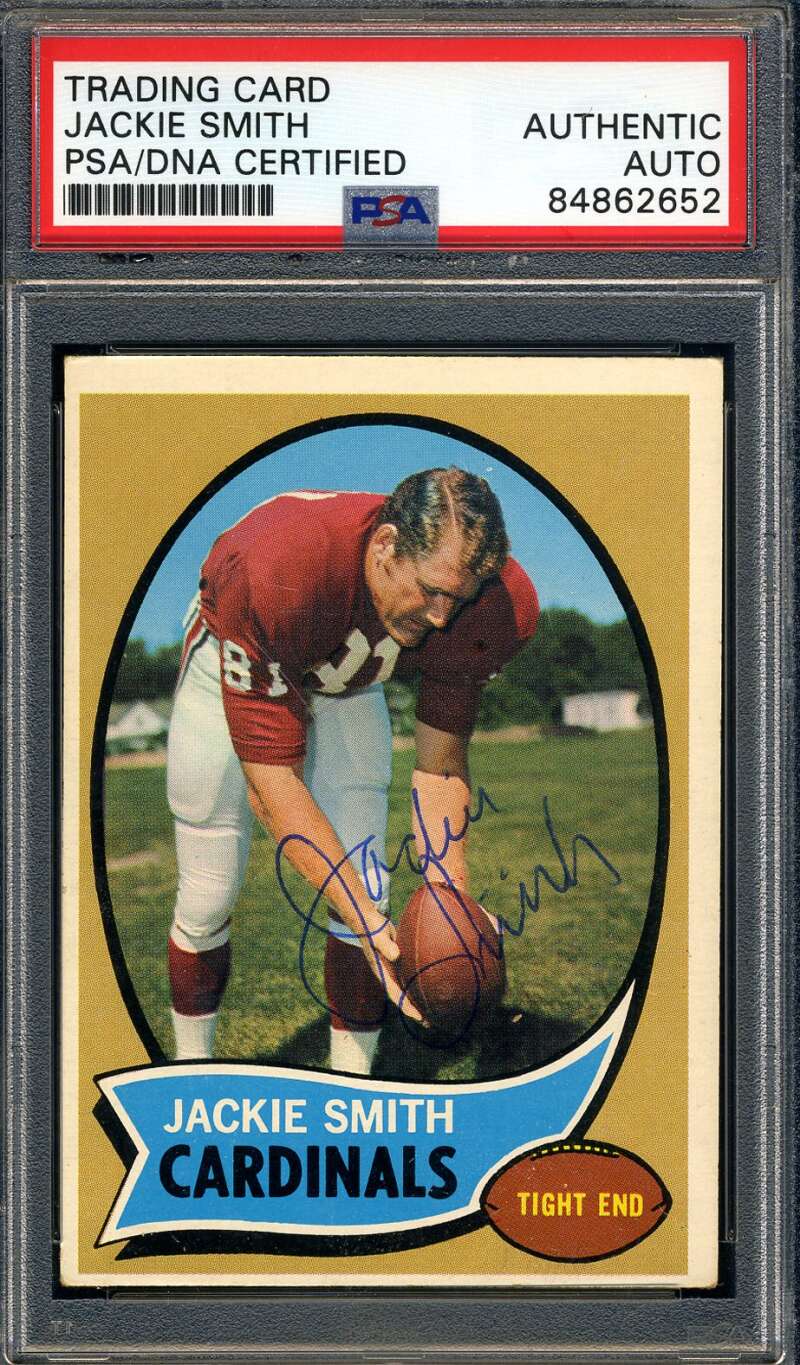 Jackie Smith PSA DNA Signed 1970 Topps Autograph