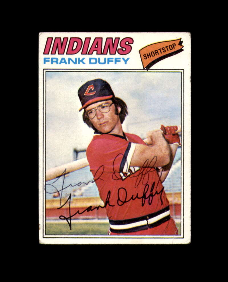 Frank Duffy Signed 1977 Topps Cleveland Indians Autograph