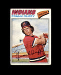Frank Duffy Signed 1977 Topps Cleveland Indians Autograph