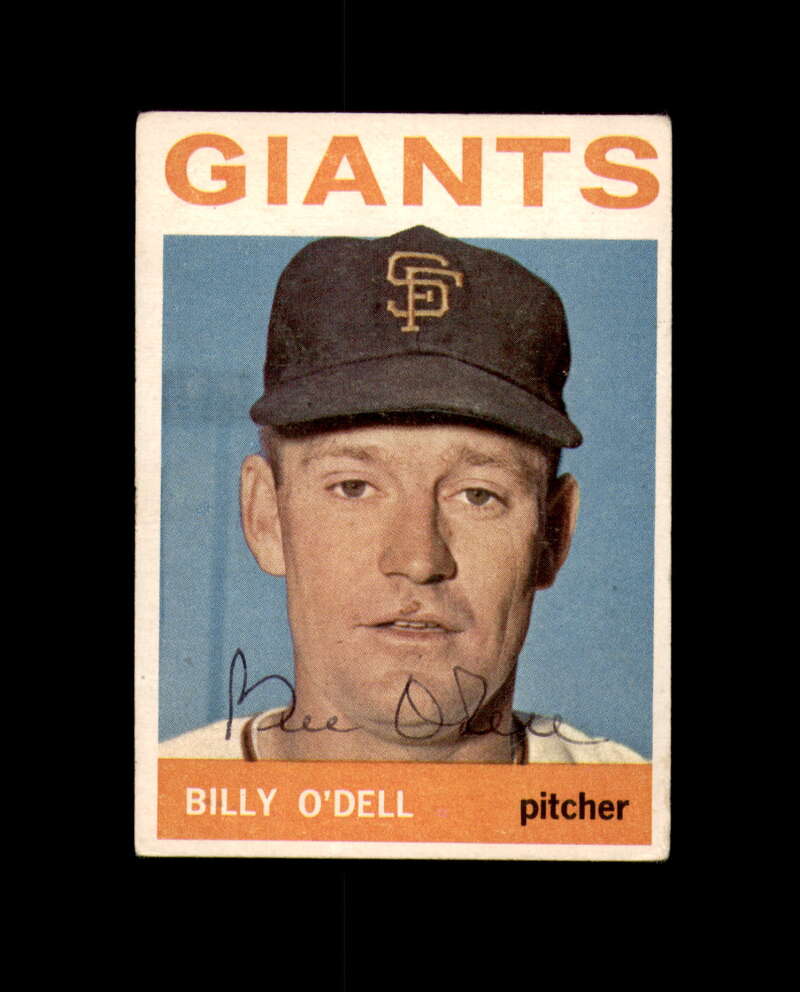 Billy O'Dell Signed 1964 Topps San Francisco Giants Autograph