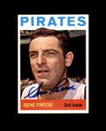 Gene Freese Signed 1964 Topps Pittsburgh Pirates Autographed