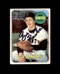 Bob Barton Signed 1969 Topps San Francisco Giants Autograph