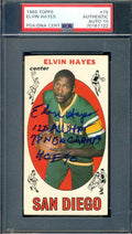 Elvin Hayes Gem Mint 10 PSA DNA Signed 1969 Topps Rookie Autograph