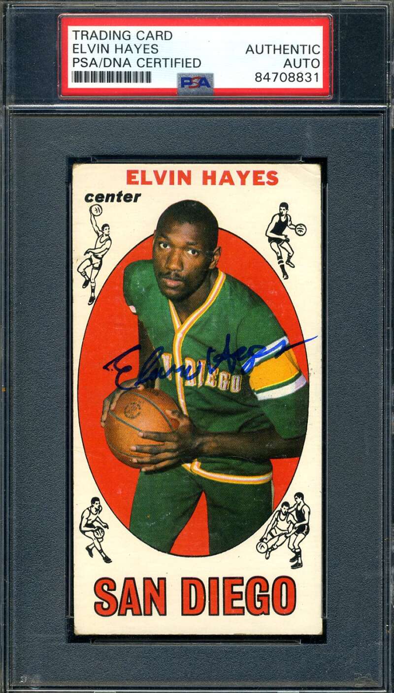Elvin Hayes PSA DNA Signed 1969 Topps Rookie Autograph