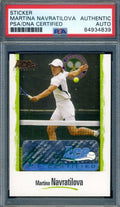Martina Navratilova PSA DNA Signed 2007 ACE Authentic Autograph