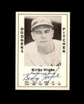 Kirby Higbe Signed 1979 Diamond Greats Los Angeles Dodgers Autograph
