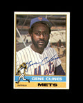 Gene Clines Signed 1976 Topps New York Mets Autograph