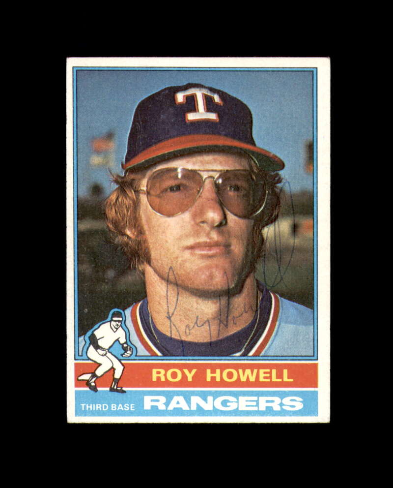 Roy Howell Signed 1976 Topps Texas Rangers Autographed