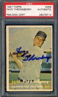 Faye Throneberry PSA DNA Signed 1957 Topps Autograph