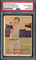 Joe Cunningham PSA DNA Signed 1957 Topps Autographed