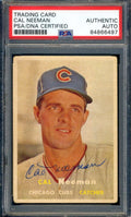 Cal Neeman PSA DNA Signed 1957 Topps Autograph