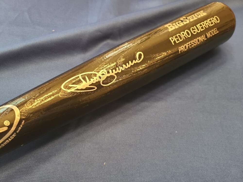 Pedro Guerrero JSA Coa Signed Big Stick Baseball Bat