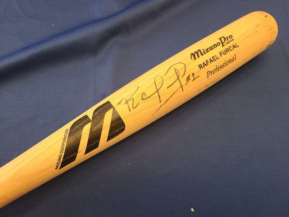 Rafael Furcal JSA Coa Signed Game Used Mizuno Baseball Bat