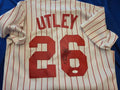 Chase Utley JSA Coa Autograph Phillies Signed Jersey