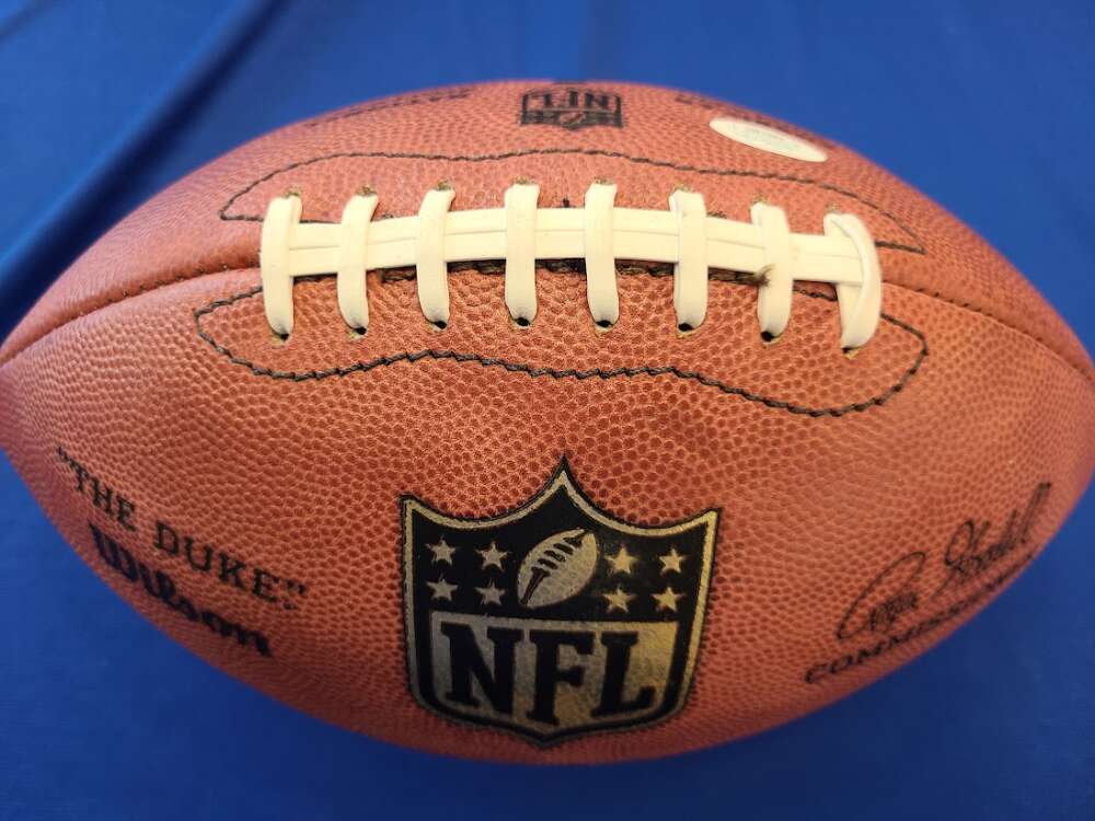 ADRIAN PETERSON JSA Coa Signed Game Issued Bears  Wilson The Duke Football