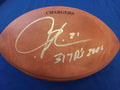 LADAINIAN TOMLINSON JSA Coa Signed Game Issued Chargers  Wilson The Duke Football 2