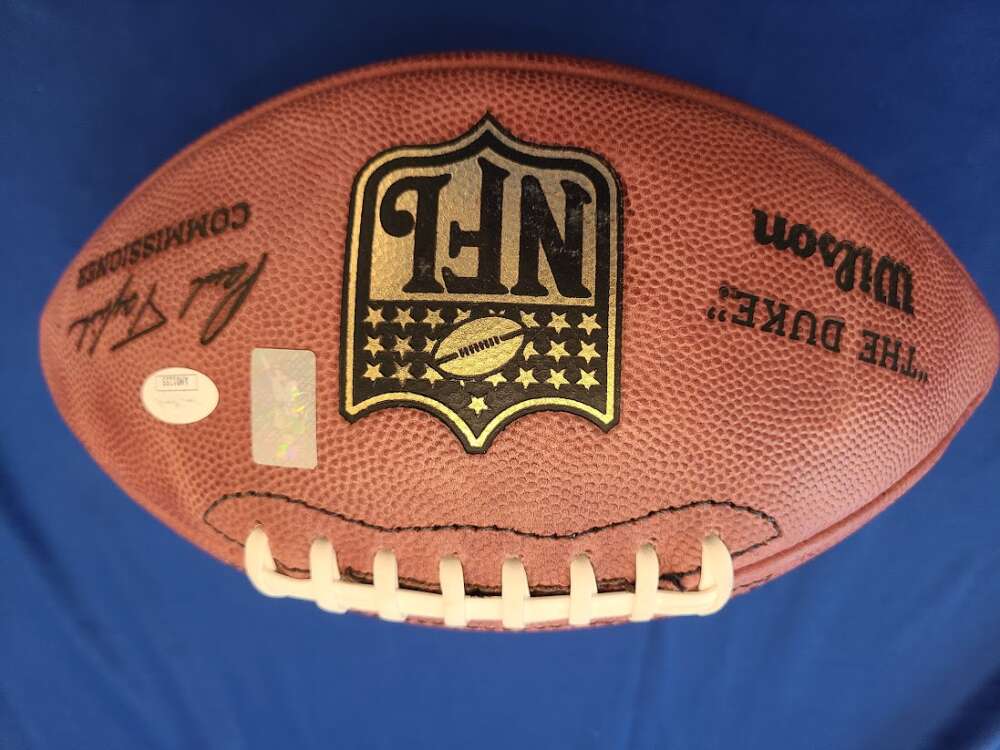 LADAINIAN TOMLINSON JSA Coa Signed Game Issued Chargers  Wilson The Duke Football 2