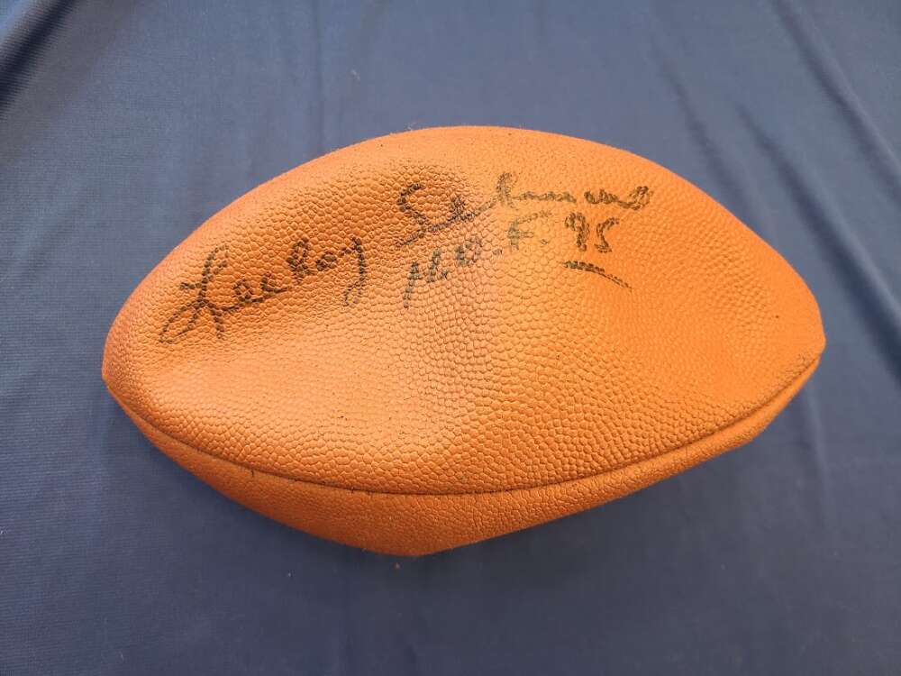 LEE ROY SELMON JSA Coa Signed Leather Football