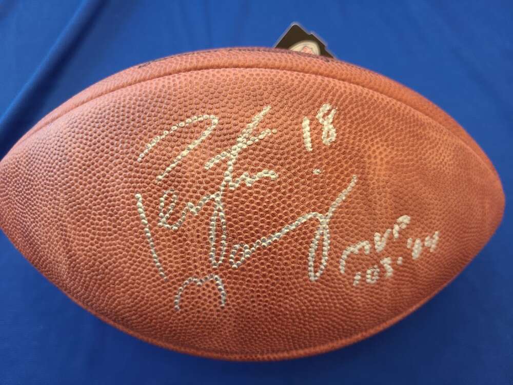 PEYTON MANNING JSA Coa Signed  Wilson Game Football
