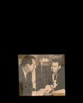 Hank Greenberg Bob Lemon JSA Coa Signed  4x4 Photo Autograph