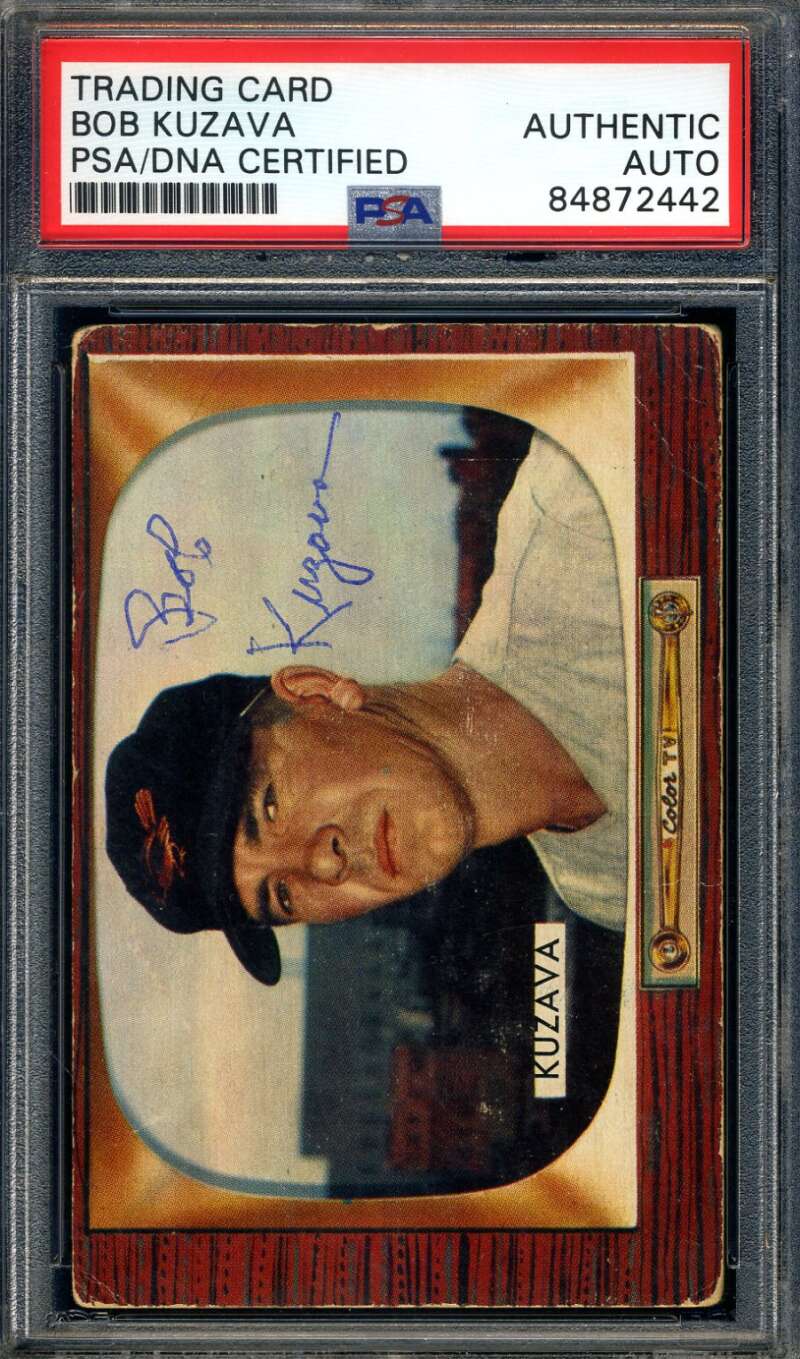 Bob Kuzava PSA DNA Signed 1955 Bowman Autograph