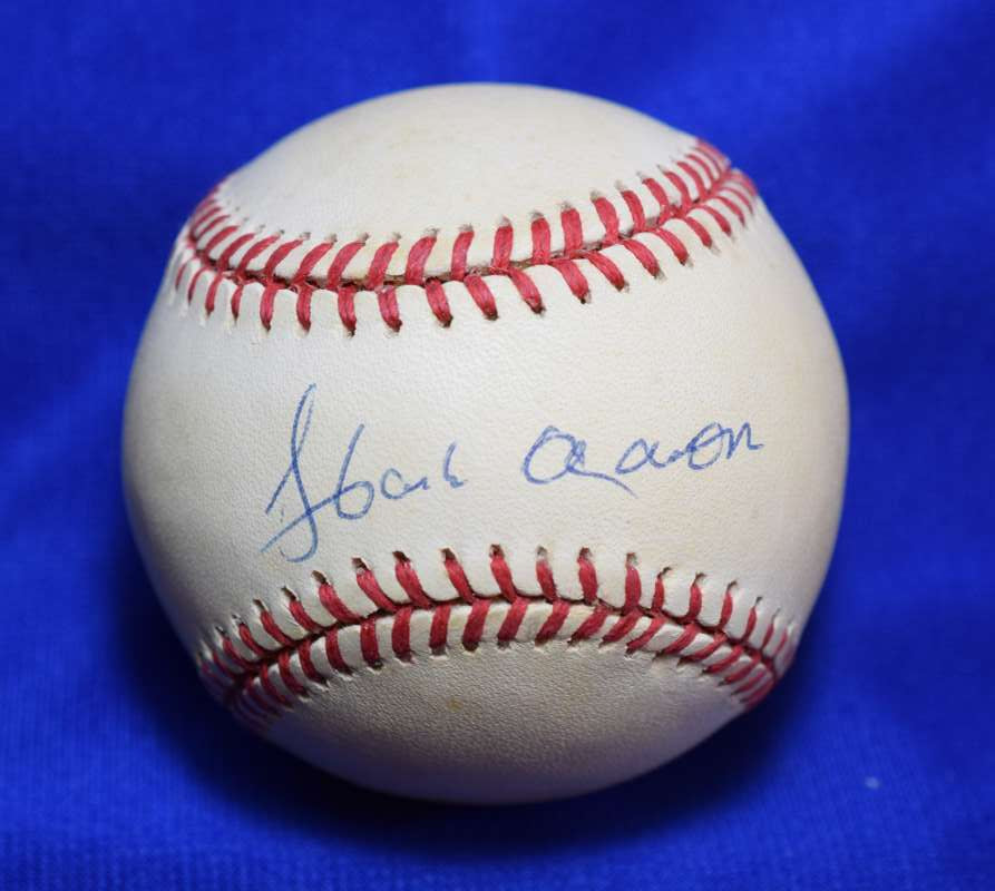 Hank Aaron JSA COA Autograph National League Signed Baseball