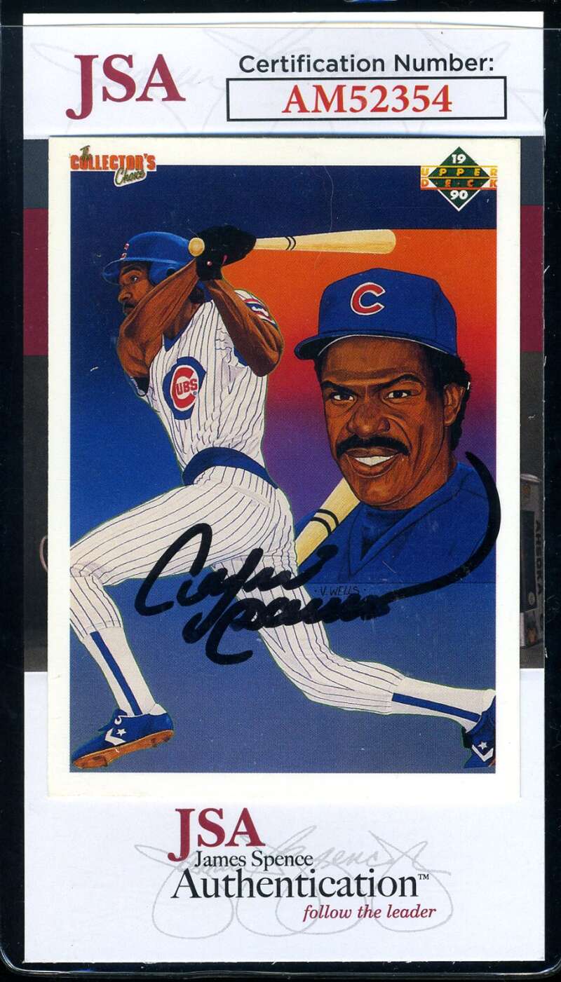Andre Dawson JSA Coa Signed 1990 Upper Deck Collectors Choice Autograph