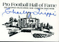 Charley Trippi JSA Coa Signed Hall of Fame Business Card Autograph