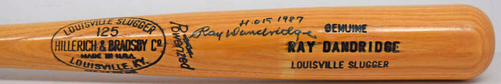 Ray Dandridge HOF 1987 JSA Coa Signed Louisville Slugger Baseball Bat Autograph