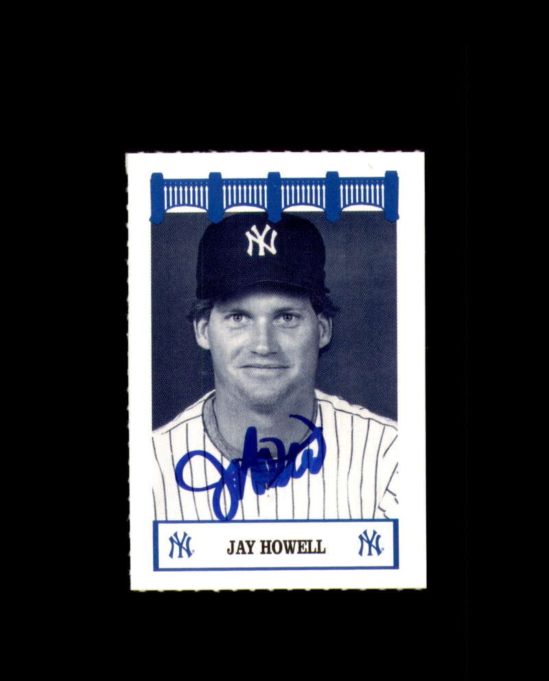 Jay Howell Signed 1992 Wiz Yankees The 80's New York Yankees Autograph