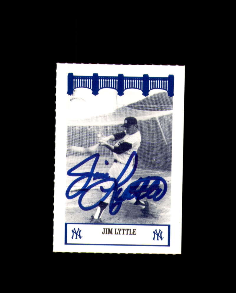 Jim Lyttle Signed 1992 Wiz The 60's New York Yankees Autograph