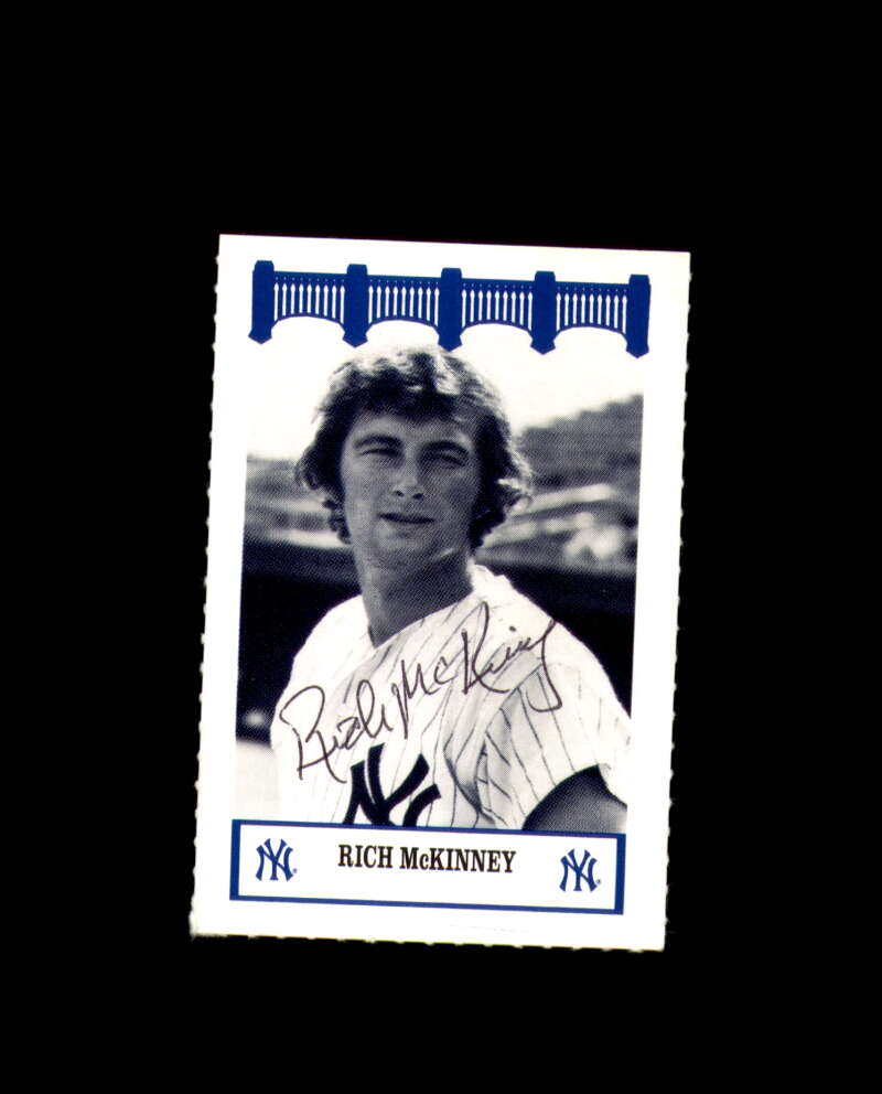 Rich McKinney Signed 1992 Wiz The 70's New York Yankees Autograph