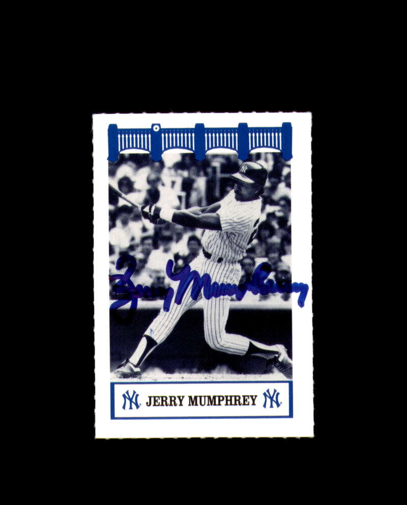 Jerry Mumphrey Signed 1992 Wiz The 80's New York Yankees Autograph