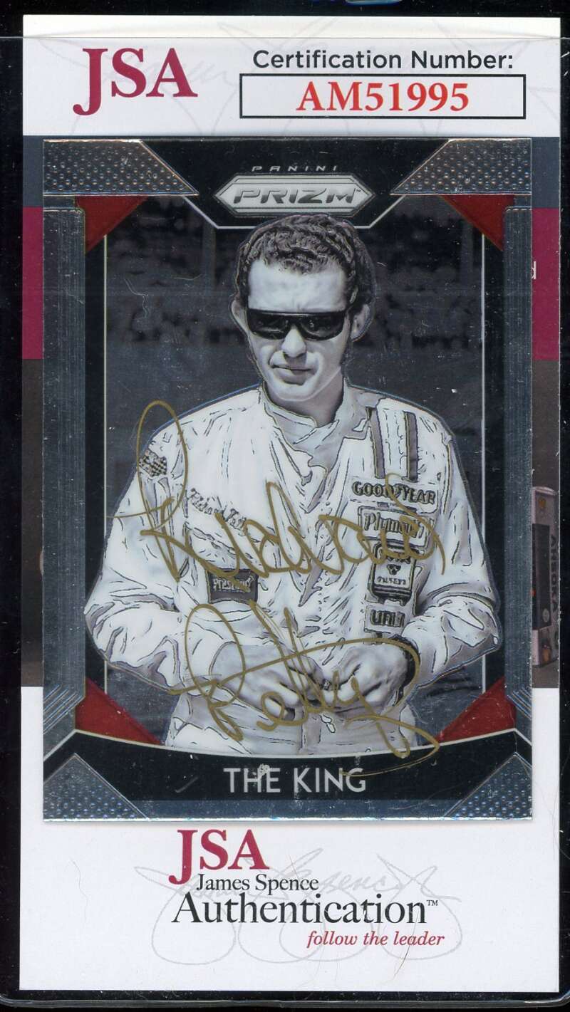 Richard Petty JSA Coa Signed 2019 Panini Prizm The King Autograph