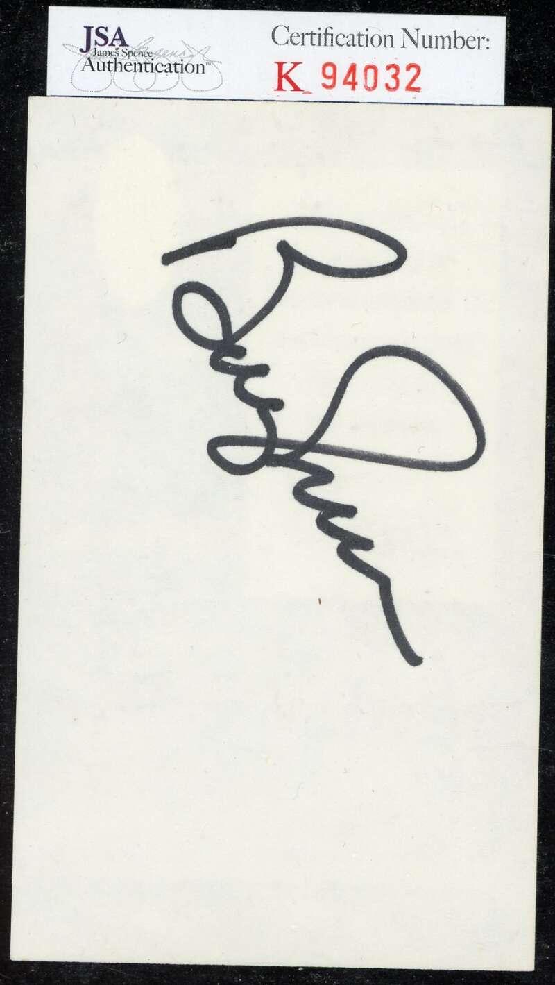 Bobby Murcer JSA Coa Signed 3x5 Index Card Autograph