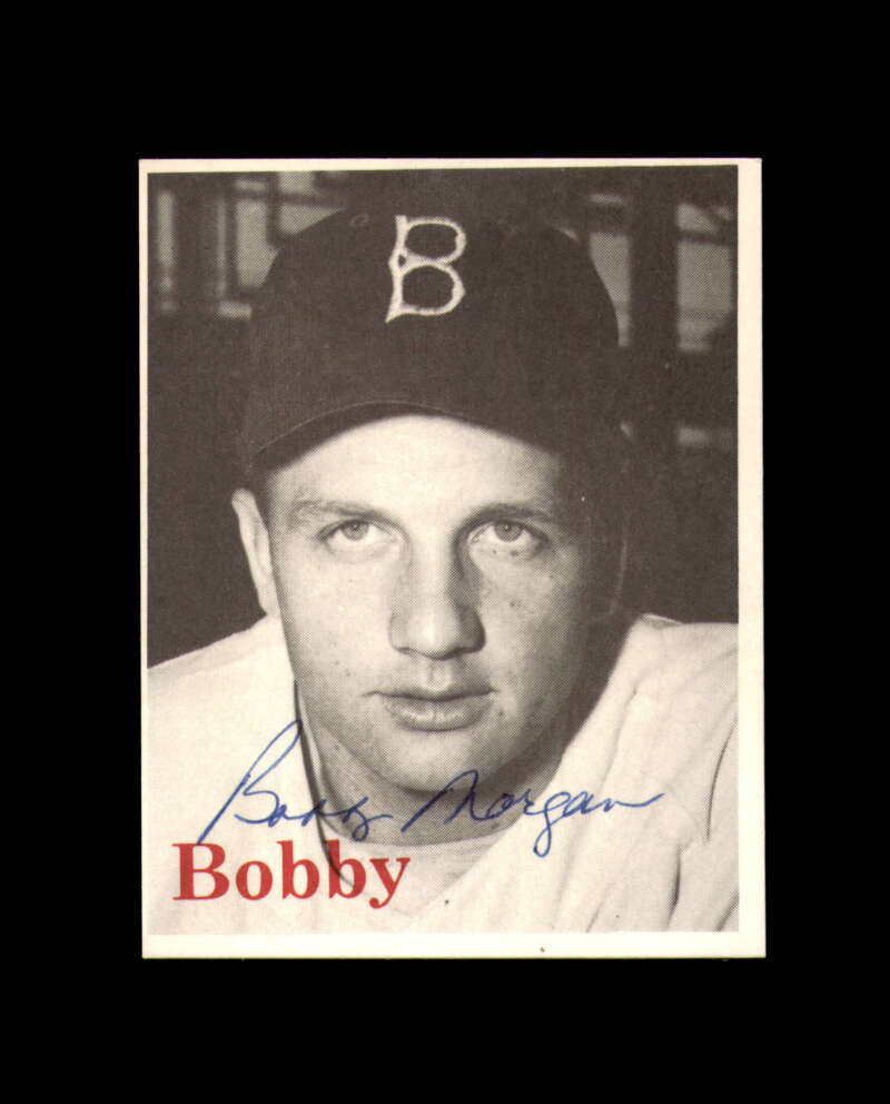 Bobby Morgan Signed 1974 TCMA 1952 Dodgers Brooklyn Dodgers Autograph