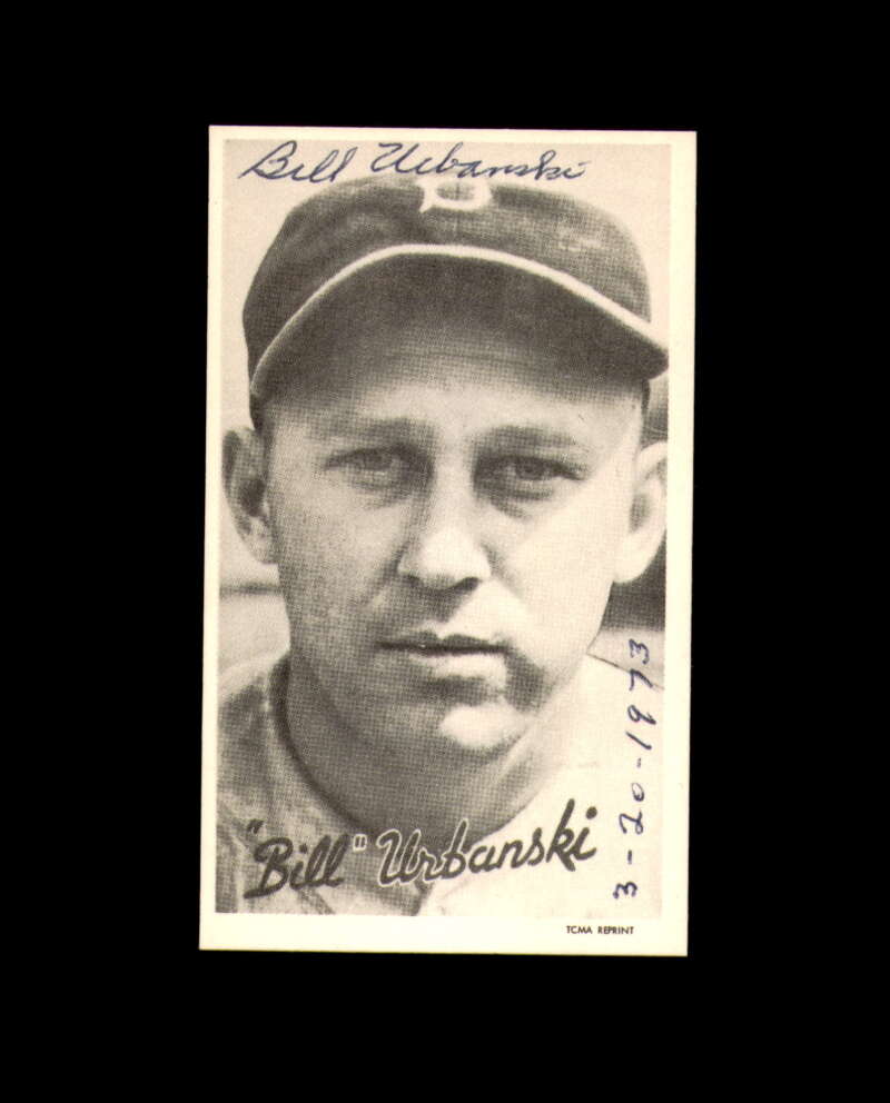Bill Urbanski Signed 1972 TCMA Goudey 1936 Wide Pen Reprint Autograph