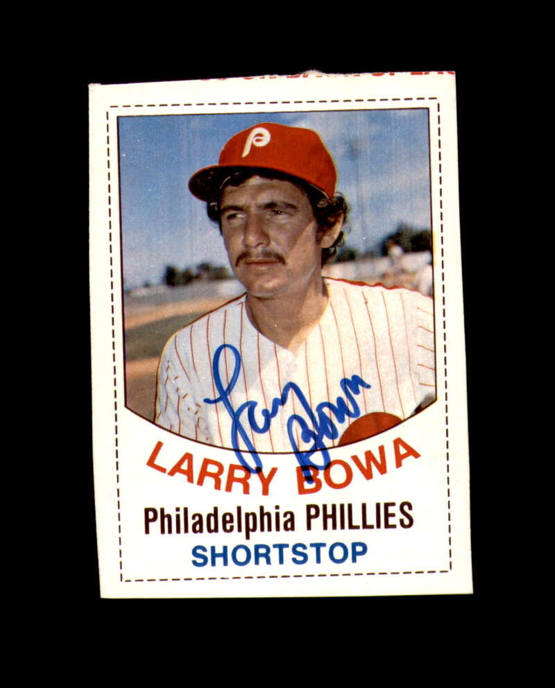 Larry Bowa Signed 1977 Hostess Philadelphia Phillies Autograph