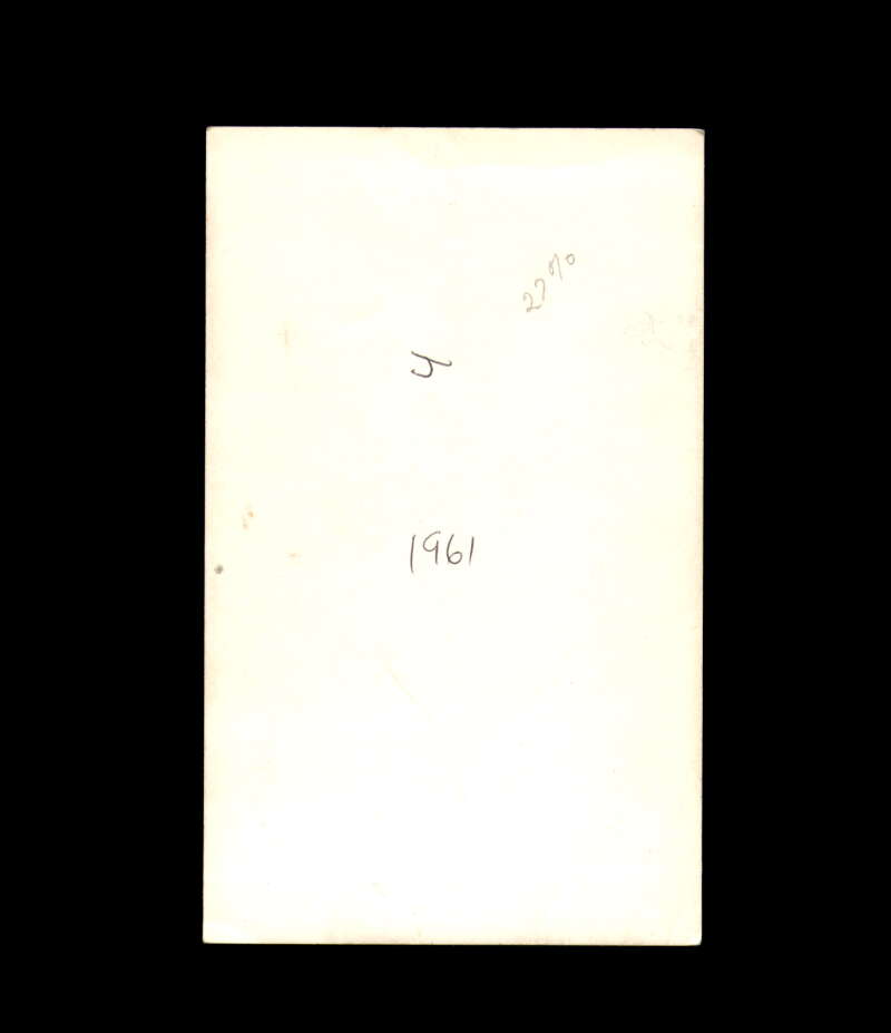 Leo Labine Signed Vintage Postcard 1950`s 60`s Detroit Red Wings Autograph