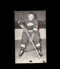 Johnny Wilson Signed JD McCarthy Vintage Postcard 1950`s 60`s Detroit Red Wings Autograph