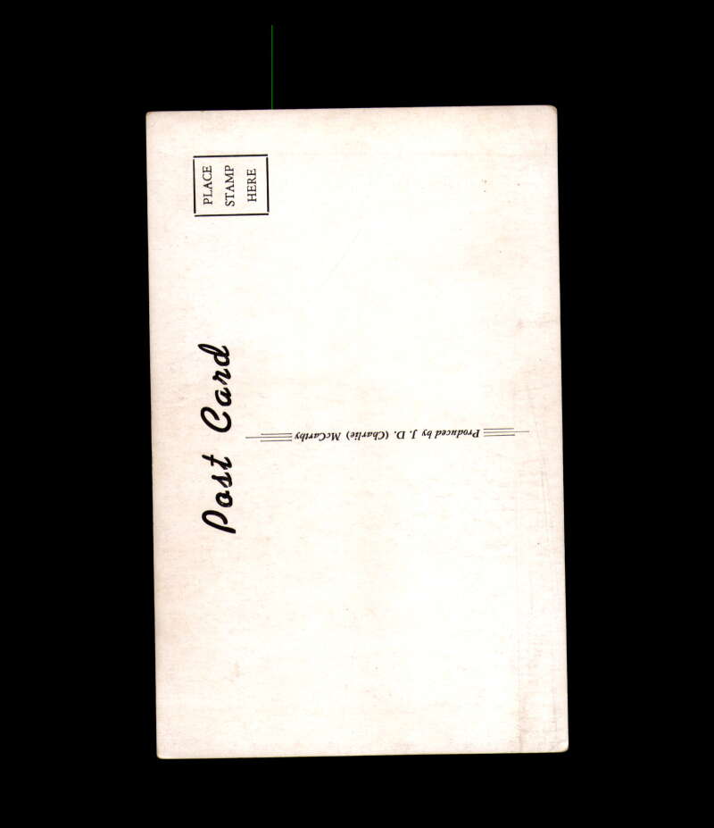 Steve Black Signed JD McCarthy Vintage Postcard 1950`s 60`s Detroit Red Wings Autograph