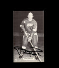 Gary Bergman Signed JD McCarthy Vintage Postcard 1950`s 60`s Detroit Red Wings Autograph