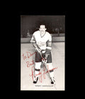 Randy Ladouceur Signed JD McCarthy Vintage Postcard 1950`s 60`s Detroit Red Wings Autograph