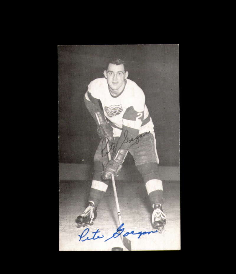 Jim Morrison Signed JD McCarthy Vintage Postcard 1950`s 60`s Detroit Red Wings Autograph